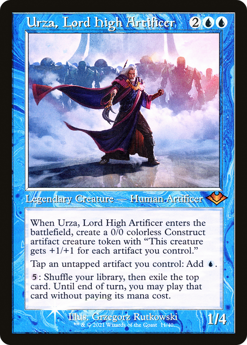 Urza, Lord High Artificer (MH1-011) - mythic - Etched Foil