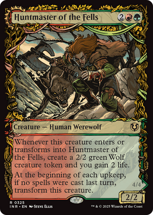 Huntmaster of the Fells // Ravager of the Fells (INR-325) - rare: (Showcase)