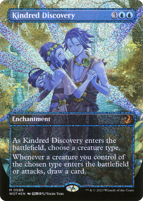 Kindred Discovery (WOT-089) - mythic (Borderless) - Foil