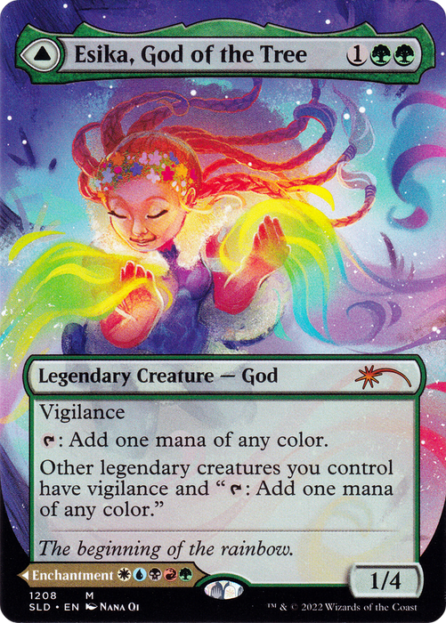 Esika, God of the Tree // The Prismatic Bridge (SLD-1208) - mythic (Borderless)