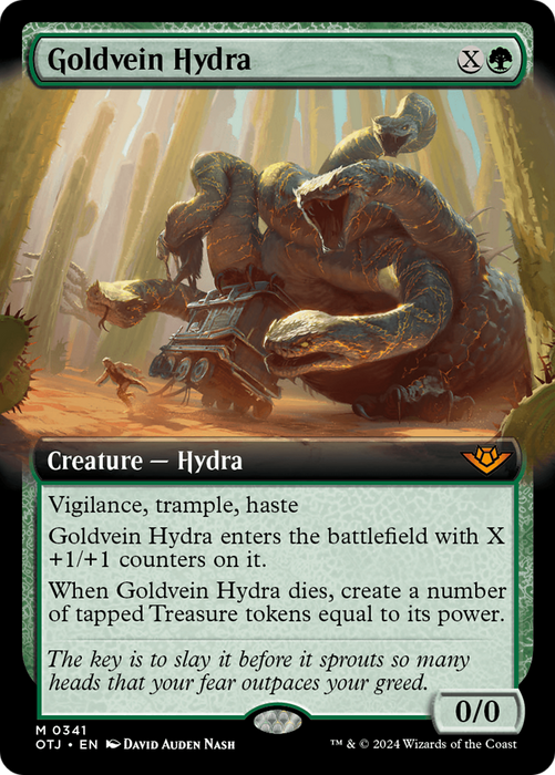 Goldvein Hydra (OTJ-341) - mythic: (Extended Art)