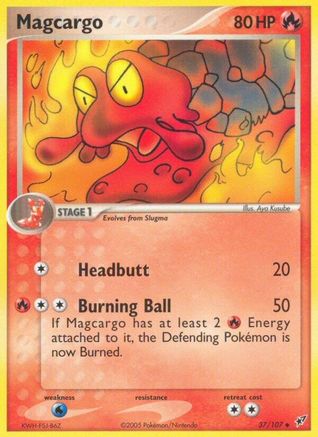 Magcargo (037/107) - D  - Uncommon - Reverse Holofoil