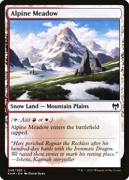 Alpine Meadow (KHM-248) - common: (snow) - Foil