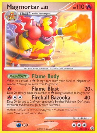 Magmortar (031) - SW  - Rare - Reverse Holofoil