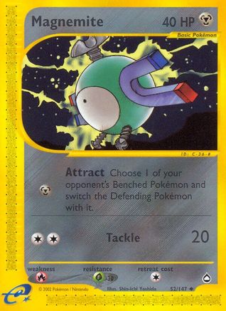 Magnemite (52) (052) - A  - Uncommon - Reverse Holofoil