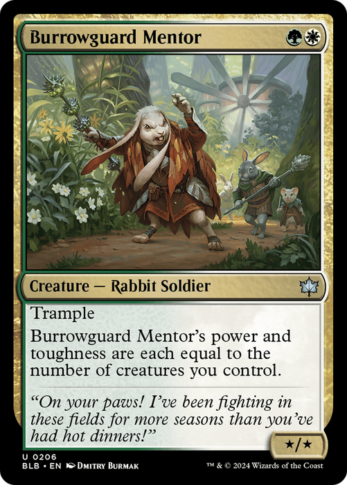Burrowguard Mentor (BLB-206) - uncommon