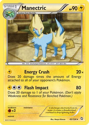 Manectric (43) (043) - DE  - Rare - Reverse Holofoil