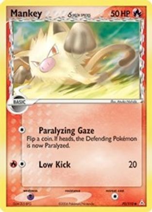 Mankey (Delta Species) (070/110) - HP  - Common - Reverse Holofoil