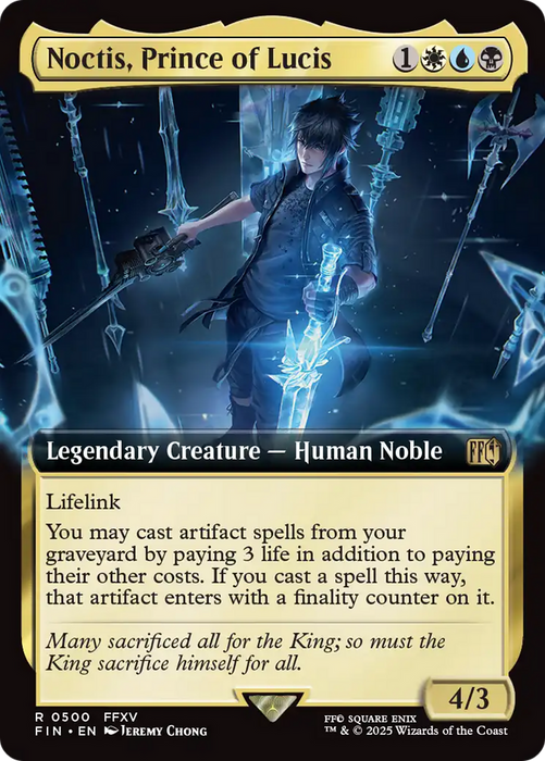 Noctis, Prince of Lucis (FIN-500) - rare: (Extended Art) - Foil