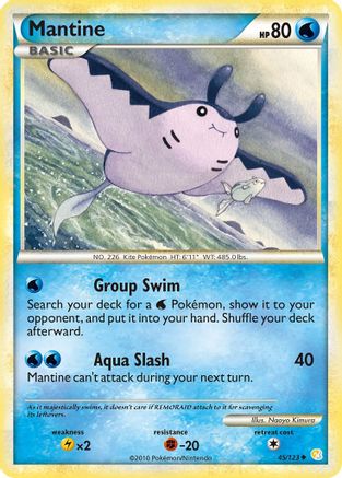 Mantine (045) - HS  - Uncommon - Reverse Holofoil