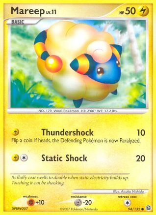 Mareep (094/132) - SW  - Common - Reverse Holofoil