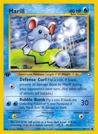 Marill (066/111) - NG  - Common - 1st Edition