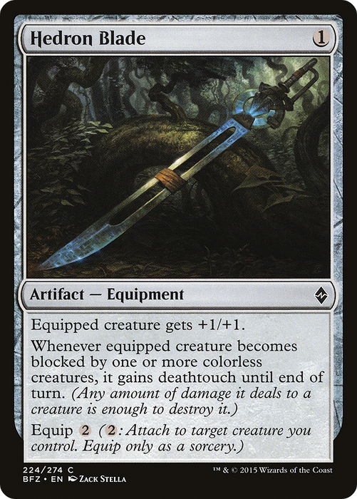 Hedron Blade (BFZ-224) - common - Foil