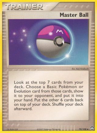 Master Ball (078/108) - PK  - Uncommon