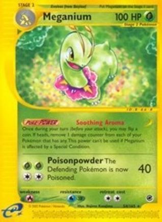 Meganium (54) (054) - E  - Rare - Reverse Holofoil