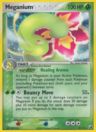 Meganium (009) - UF  - Holo Rare - Reverse Holofoil