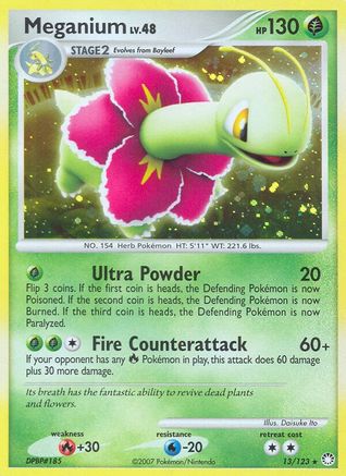 Meganium (013/123) - MT  - Holo Rare - Holofoil
