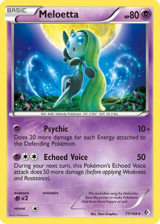 Meloetta (077) - BC  - Holo Rare - Reverse Holofoil