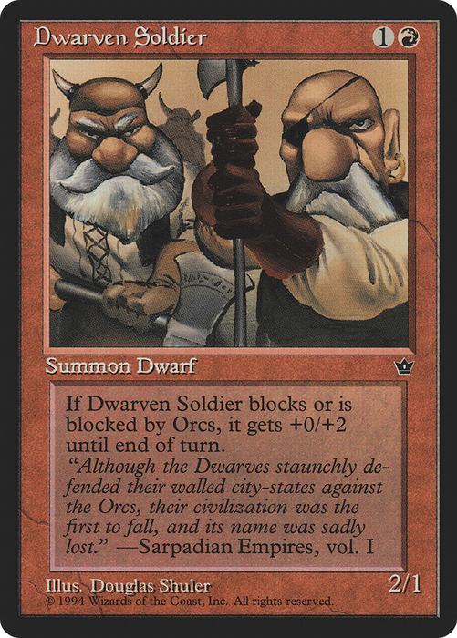 Dwarven Soldier (FEM-53C) - common