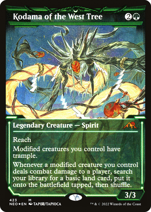 Kodama of the West Tree (NEO-423) - mythic: (Showcase) - Etched Foil