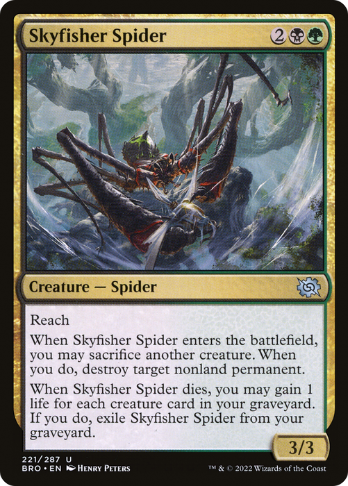 Skyfisher Spider (BRO-221) - uncommon