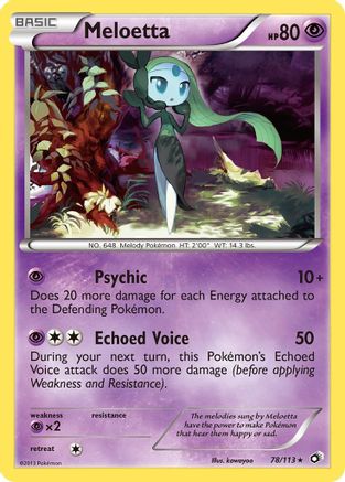 Meloetta (78) (078/113) - LT  - Holo Rare - Holofoil