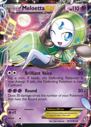Meloetta EX (RC11/RC25) - LTRC  - Ultra Rare - Holofoil