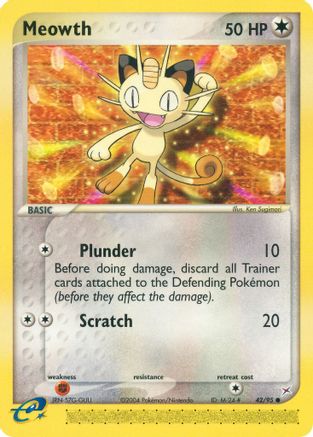 Meowth (042/95) - TMVTA  - Common - Reverse Holofoil