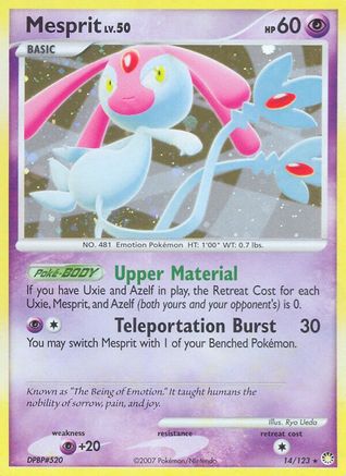 Mesprit (014/123) - MT  - Holo Rare - Reverse Holofoil