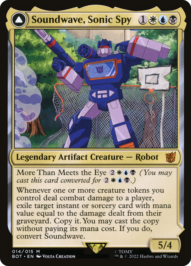 Soundwave, Sonic Spy // Soundwave, Superior Captain (BOT-014) - mythic: (convertdfc)