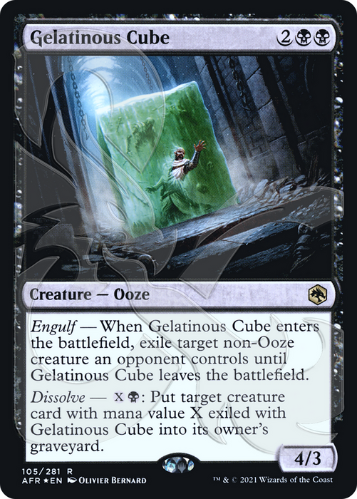 Gelatinous Cube (AFR&-105A) - rare - Foil