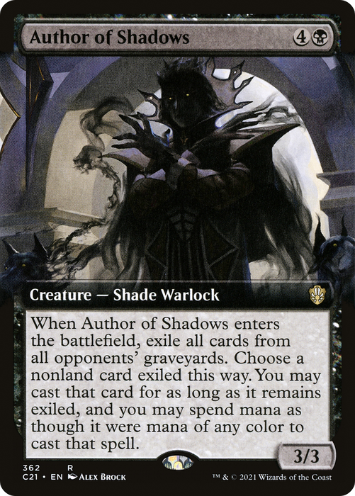 Author of Shadows (C21-362) - rare: (Extended Art)