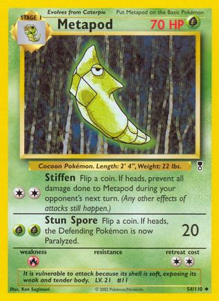 Metapod (054) - LC  - Uncommon - Reverse Holofoil