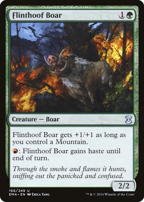 Flinthoof Boar (EMA-166) - uncommon - Foil