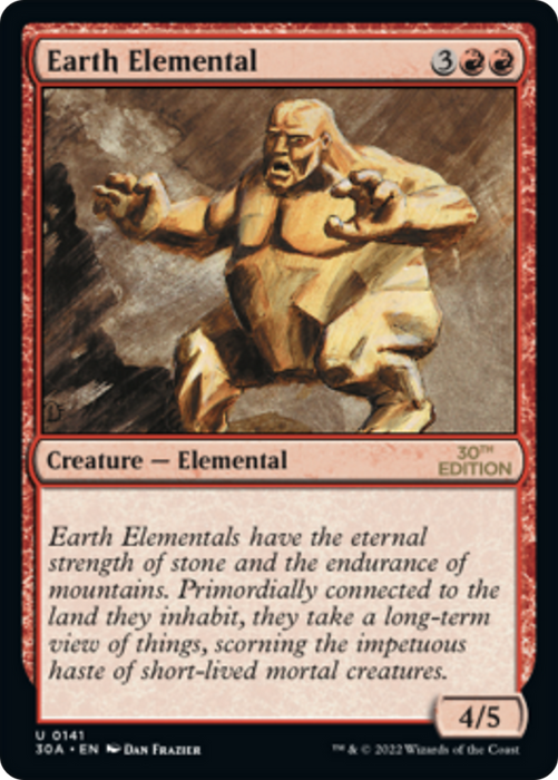 Earth Elemental (30A-141) - uncommon