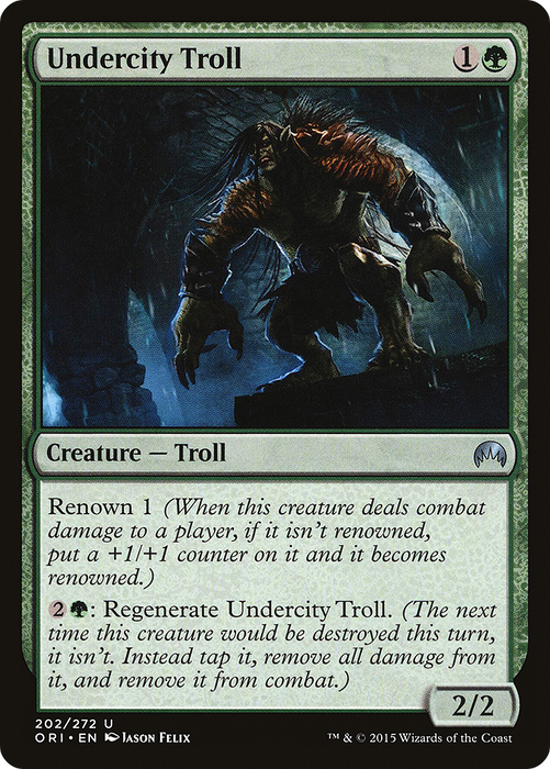 Undercity Troll (ORI-202) - uncommon - Foil