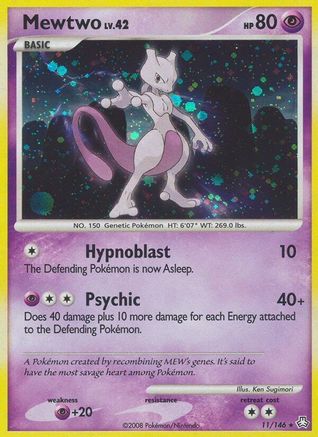 Mewtwo (011) - LA  - Holo Rare - Reverse Holofoil