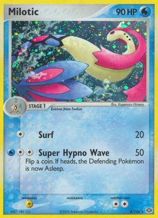 Milotic (008/106) - E  - Holo Rare - Reverse Holofoil