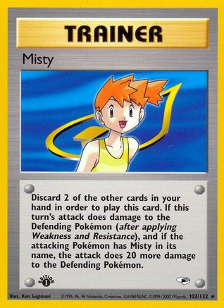 Misty (102) (102/132) - GH  - Rare - Unlimited