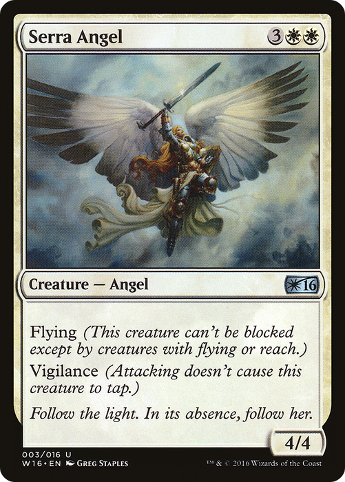 Serra Angel (W16-003) - uncommon