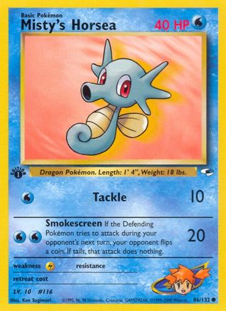 Misty's Horsea (086/132) - GH  - Common - Unlimited