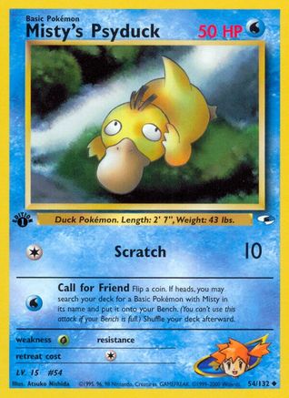 Misty's Psyduck (054/132) - GH  - Uncommon - Unlimited