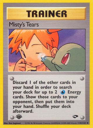 Misty's Tears (118/132) - GC  - Uncommon - 1st Edition
