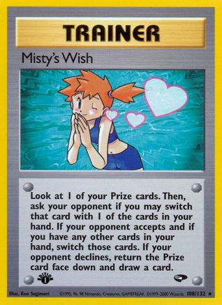 Misty's Wish (108/132) - GC  - Rare - 1st Edition