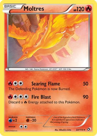 Moltres (022/113) - LT  - Holo Rare - Holofoil