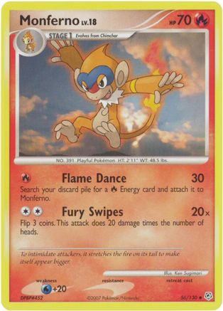 Monferno (056/130) - DAP  - Uncommon - Reverse Holofoil