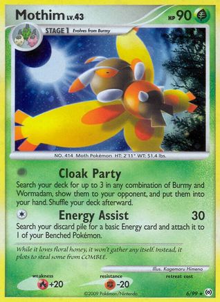 Mothim (006) - A  - Holo Rare - Holofoil