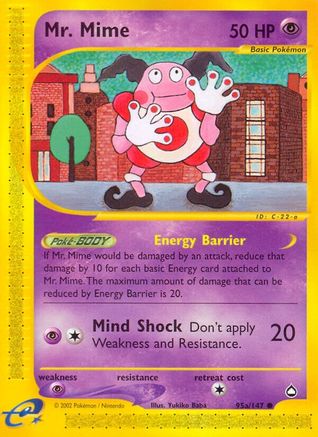 Mr. Mime (95a) (95a/147) - A  - Common - Reverse Holofoil