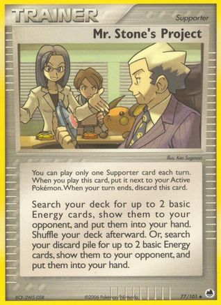 Mr. Stone's Project (077/101) - DF  - Uncommon - Reverse Holofoil