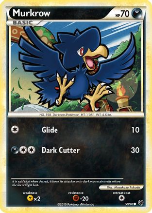 Murkrow (59) (059/90) - U  - Common - Reverse Holofoil